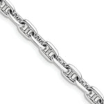 Load image into Gallery viewer, 14K White Gold 5mm Polished Fancy Link Chain Necklace  Length 18'' inches
