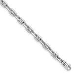 Load image into Gallery viewer, 14K White Gold 5mm Polished Fancy Link Bracelet  Length 8.5'' inches
