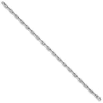 Load image into Gallery viewer, 14K White Gold 5mm Polished Fancy Link Bracelet  Length 8.5'' inches
