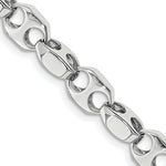 Load image into Gallery viewer, 14K White Gold 6.75mm Fancy Link Chain Bracelet  Length 9'' inches
