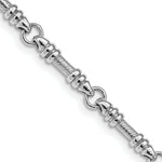 Load image into Gallery viewer, 14K White Gold 3.25mm Fancy Link Chain Necklace  Length 18'' inches
