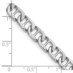Load image into Gallery viewer, 14K White Gold 6.25mm Polished Fancy Anchor Link Chain Bracelet  Length 8.25'' inches
