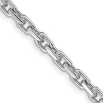 Load image into Gallery viewer, 14K White Gold 4.25mm Fancy Link Chain Necklace  Length 24'' inches
