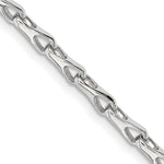 Load image into Gallery viewer, 14K White Gold 3.5mm Fancy Link Chain Necklace  Length 18'' inches

