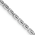 Load image into Gallery viewer, 14K White Gold 3mm Fancy Link Chain Bracelet  Length 8.25'' inches
