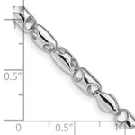 Load image into Gallery viewer, 14K White Gold 3.75mm Polished Fancy Link Chain Necklace  Length 18'' inches
