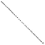 Load image into Gallery viewer, 14K White Gold 3.75mm Polished Fancy Link Chain Bracelet  Length 8'' inches
