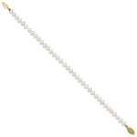 Load image into Gallery viewer, 7.5" Length Bracelet 14K 4-5mm White FW Cultured Near Round Pearl Bracelet
