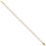 Load image into Gallery viewer, 7.5" Length Bracelet 14K 5-6mm White FW Cultured Near Round Pearl Bracelet
