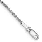 Load image into Gallery viewer, 14K White Gold 1.7mm Ropa Anklet  Length 9'' inches
