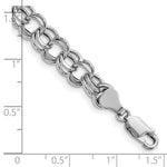 Load image into Gallery viewer, 8.25" Length Bracelet 14K White Gold Lite 7.5mm Double Link Charm Bracelet
