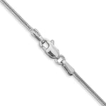 Load image into Gallery viewer, 14K White Gold 1.2mm Round Snake Chain Necklace  Length 16'' inches
