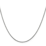 Load image into Gallery viewer, 14K White Gold .95mm Twisted Box Chain Necklace  Length 24'' inches
