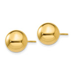Load image into Gallery viewer, 14K Yellow Gold Polished 10mm Ball Post Earrings
