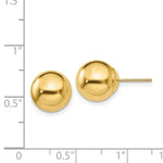 Load image into Gallery viewer, 14K Yellow Gold Polished 10mm Ball Post Earrings
