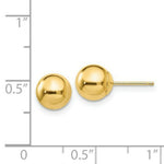 Load image into Gallery viewer, 14K Yellow Gold Polished 7mm Ball Post Earrings
