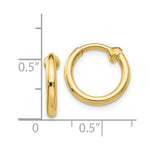 Load image into Gallery viewer, 14K Yellow Gold Non-Pierced Hoop Earrings  2mm width
