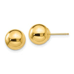 Load image into Gallery viewer, 14K Yellow Gold Polished 9.0mm Ball Post Earrings
