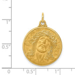 Load image into Gallery viewer, 14K Yellow Gold Jesus Medal Pendant
