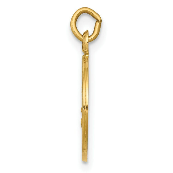 14K Yellow Gold Saint Joseph Medal Charm 11mm width