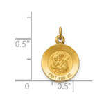 Load image into Gallery viewer, 14K Yellow Gold Saint Joseph Medal Charm 11mm width
