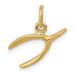 Load image into Gallery viewer, 14K Yellow Gold Wishbone Charm Pendant
