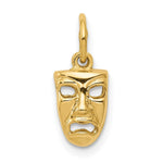 Load image into Gallery viewer, 14K Yellow Gold Comedy/Tragedy Charm Pendant

