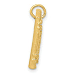 Load image into Gallery viewer, 14K Yellow Gold 3-D Polished Flute Charm Pendant
