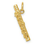 Load image into Gallery viewer, 14K Yellow Gold 3-D Polished Flute Charm Pendant
