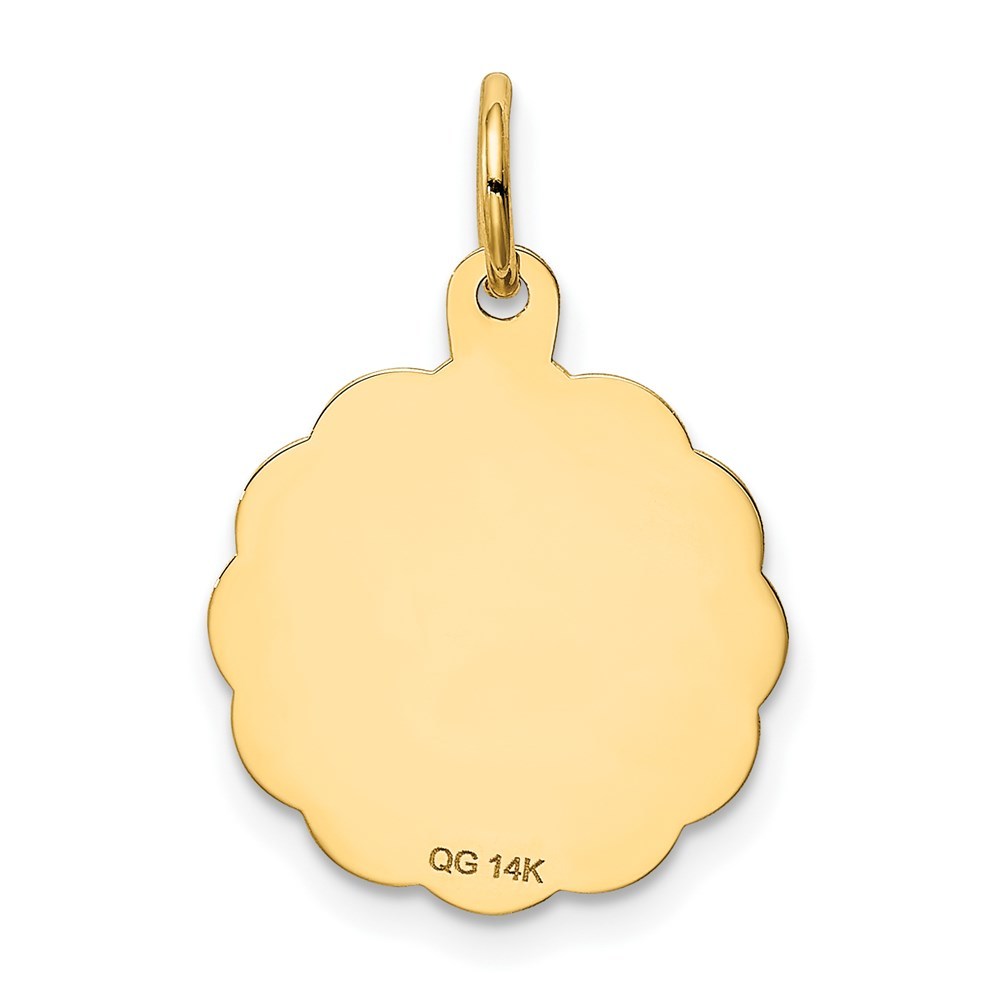 14K Yellow Gold Graduation Day Charm Pendant