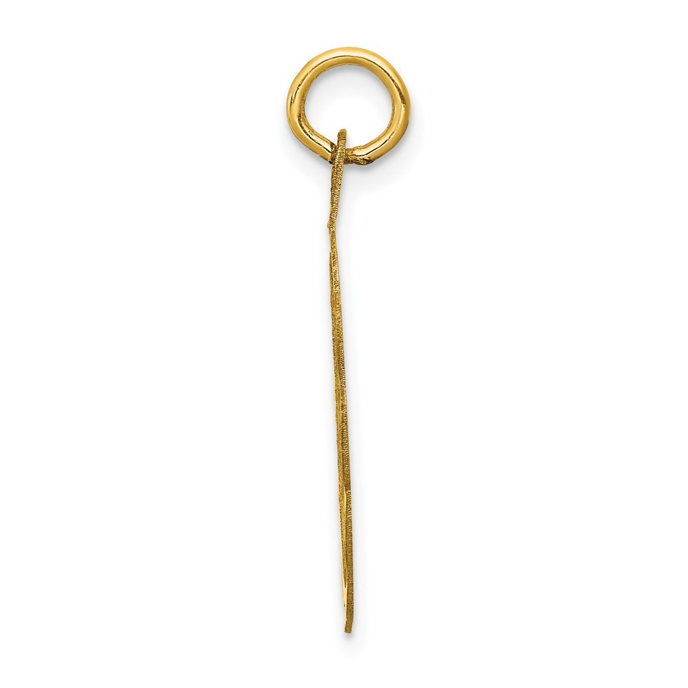 14K Yellow Gold Graduation Day Charm Pendant