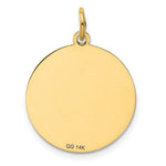 Load image into Gallery viewer, 14K Yellow Gold Poodle Disc Charm Pendant
