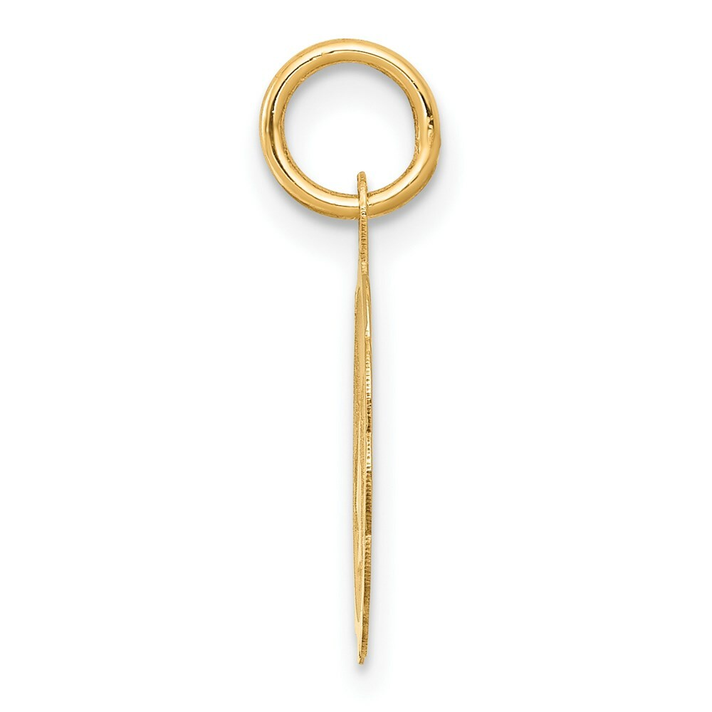 14K Yellow Gold Wedding Bells Charm Pendant