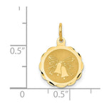 Load image into Gallery viewer, 14K Yellow Gold Wedding Bells Charm Pendant
