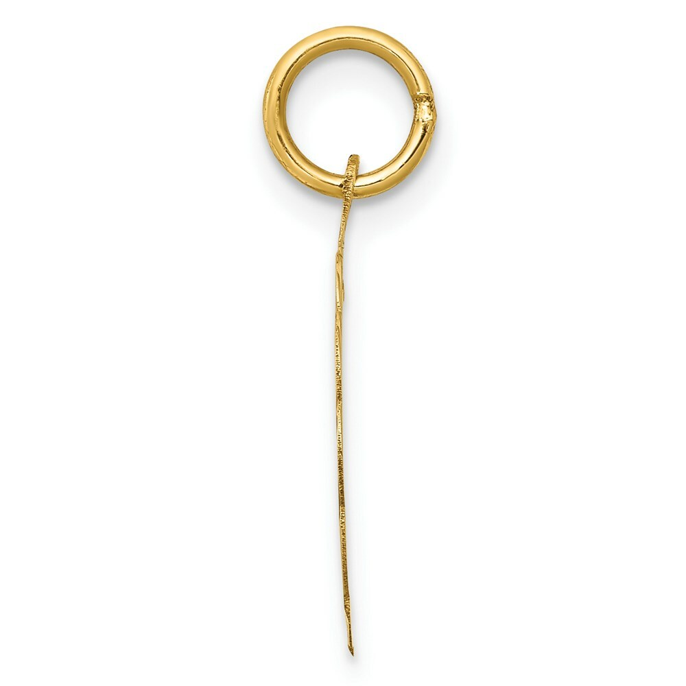 14K Yellow Gold You Are Always In My Heart Charm Pendant