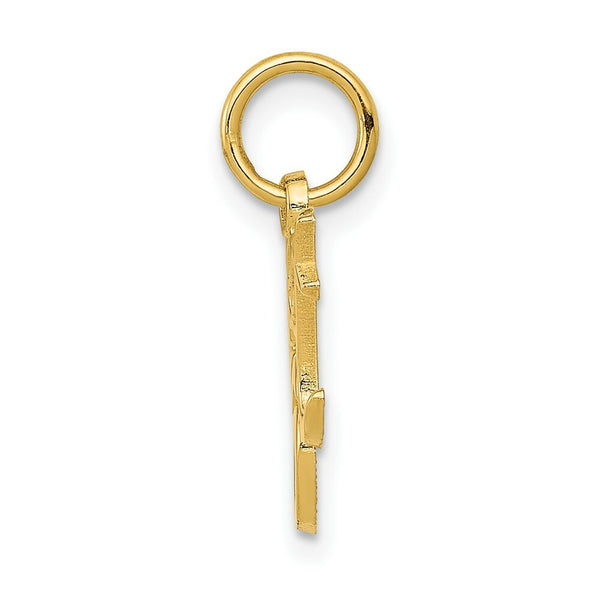 14K Yellow Gold Sweet 16 Charm Pendant