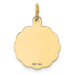 Load image into Gallery viewer, 14K Yellow Gold Love Birds Disc Charm Pendant
