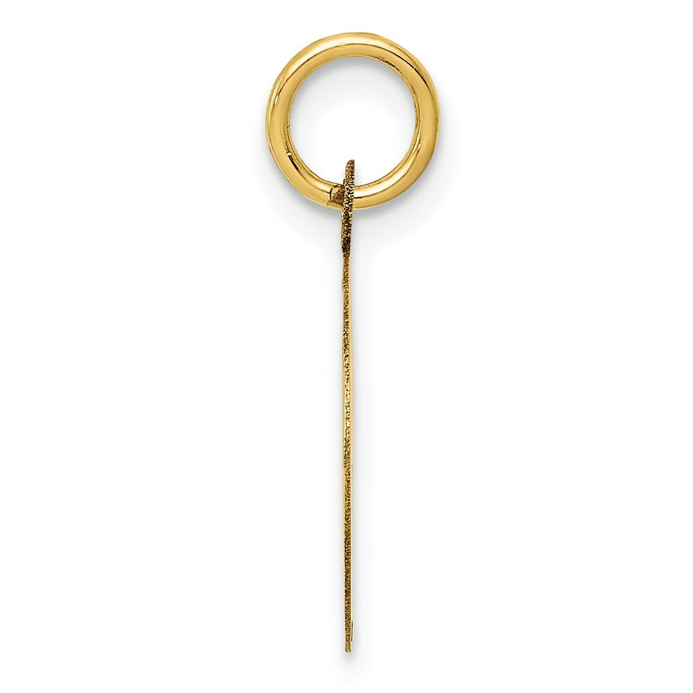 14K Yellow Gold Happy Anniversary Charm Pendant