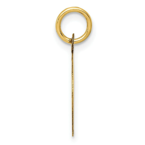 14K Yellow Gold Happy Anniversary Charm Pendant