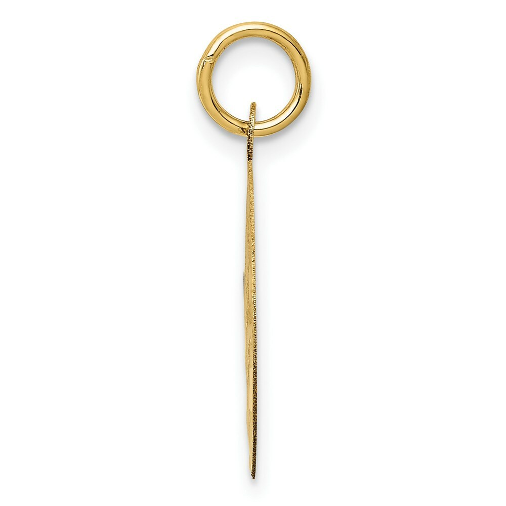 14K Yellow Gold Happy Anniversary Charm Pendant
