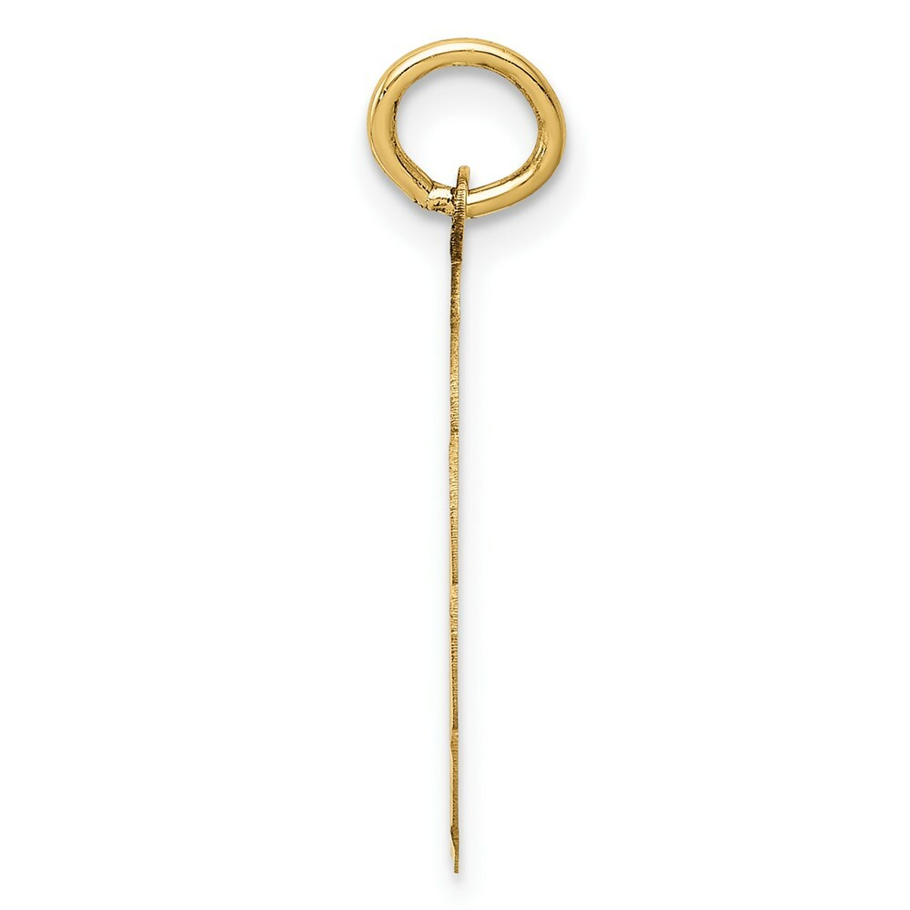 14K Yellow Gold Happy Anniversary Charm Pendant