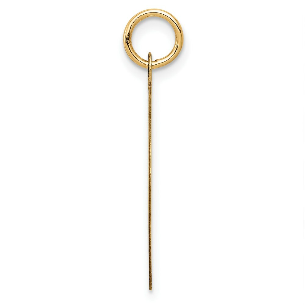 14K Yellow Gold Happy Anniversary Charm Pendant