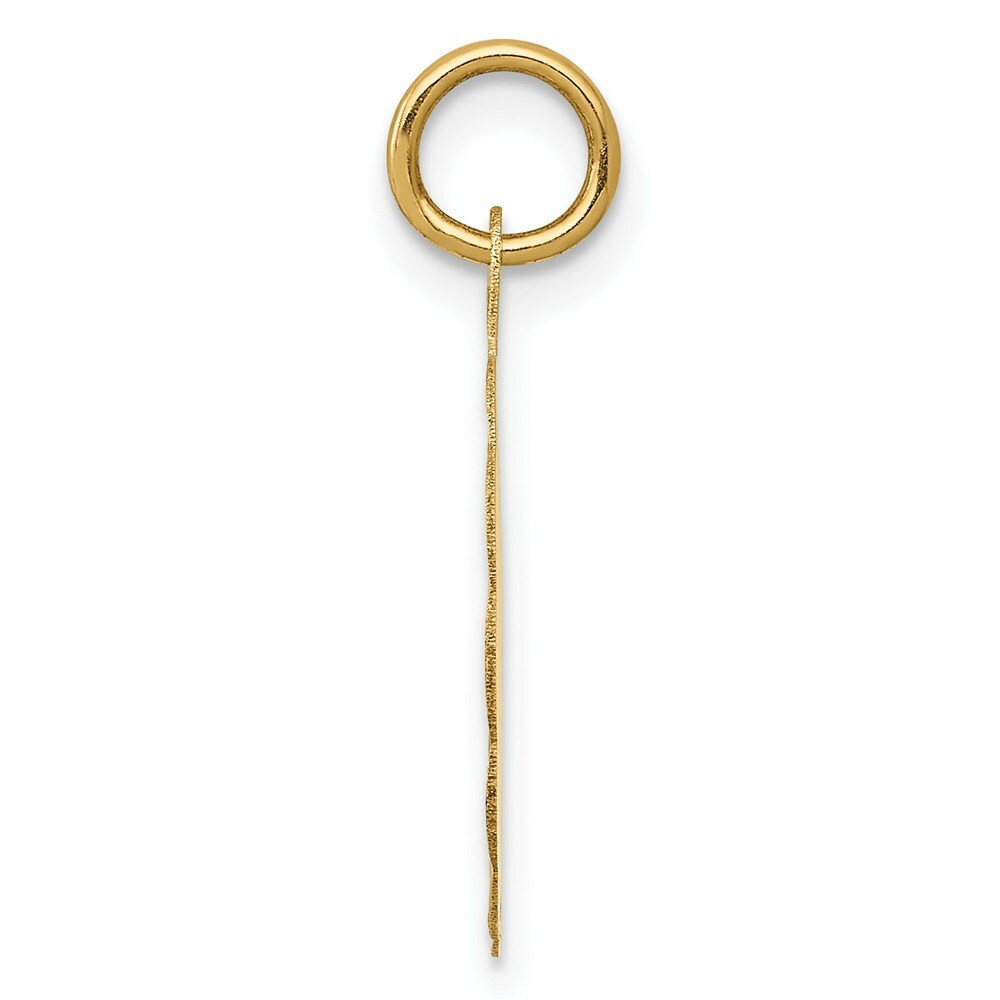 14K Yellow Gold Happy 10th Anniversary Charm Pendant