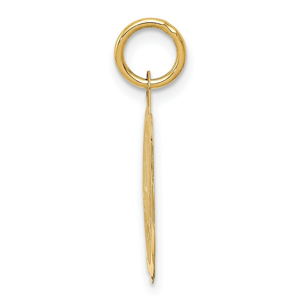 14K Yellow Gold Happy 20th Anniversary Charm Pendant