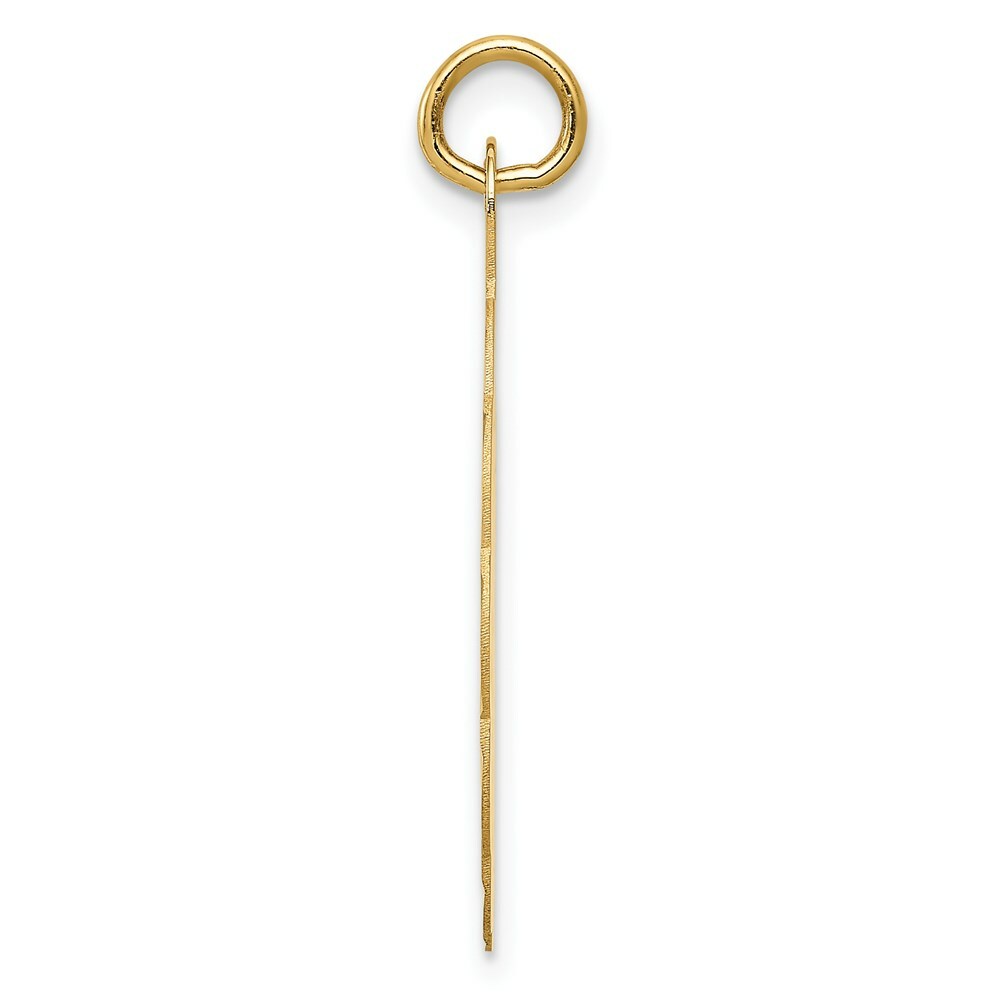 14K Yellow Gold Happy Anniversary Charm Pendant