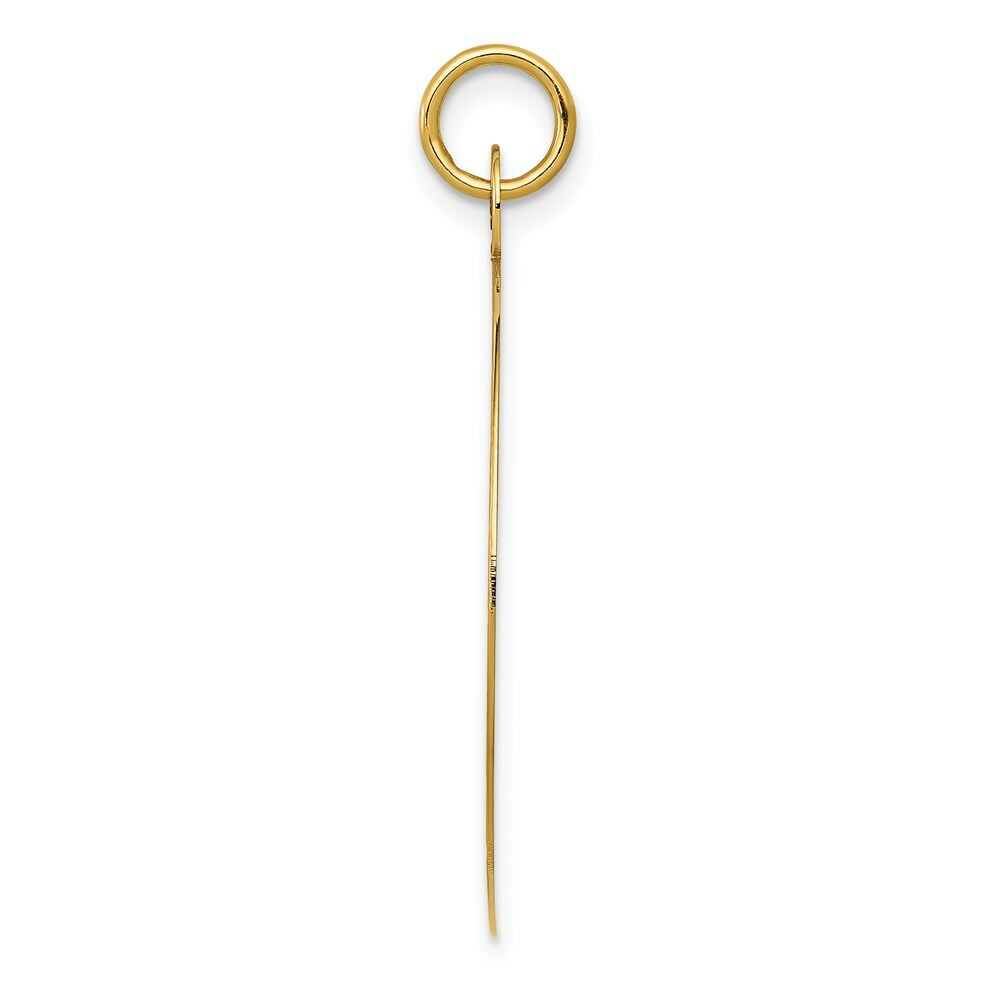 14K Yellow Gold Happy Anniversary Charm Pendant