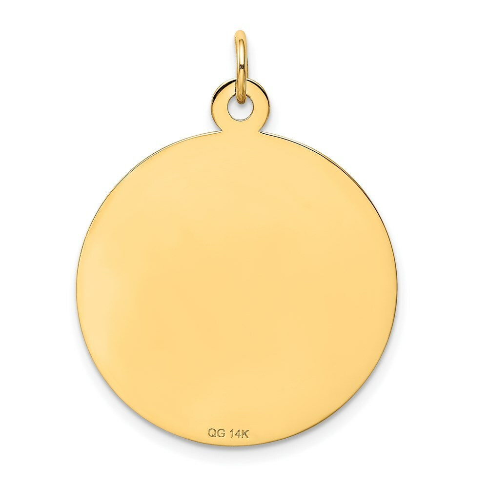 14K Yellow Gold Happy Anniversary Charm Pendant