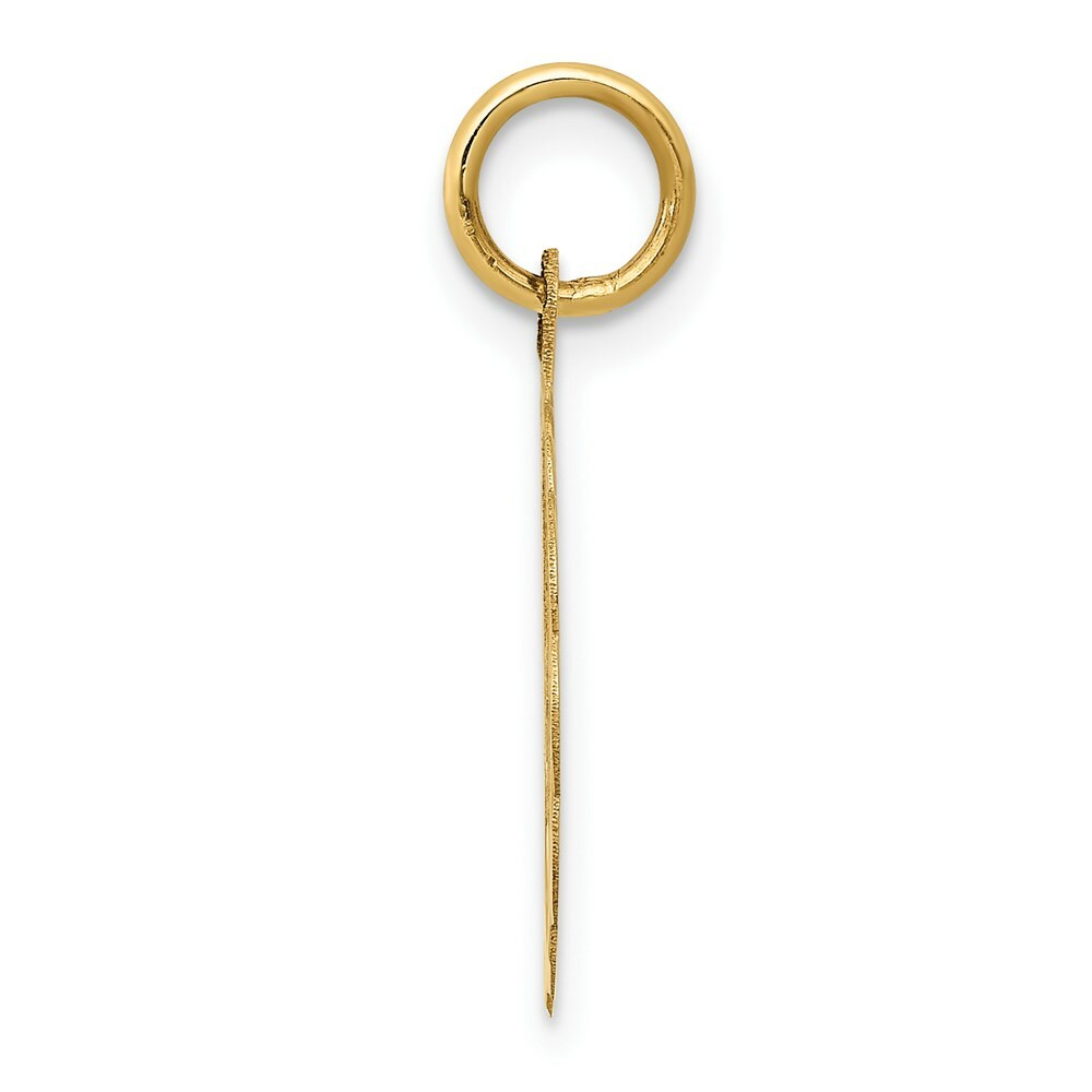 14K Yellow Gold #1 Grandpa Disc Charm Pendant