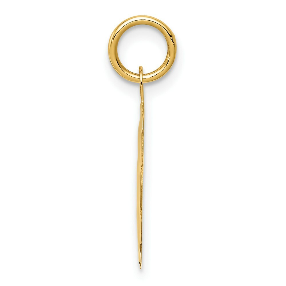14K Yellow Gold Special Daughter Charm Pendant