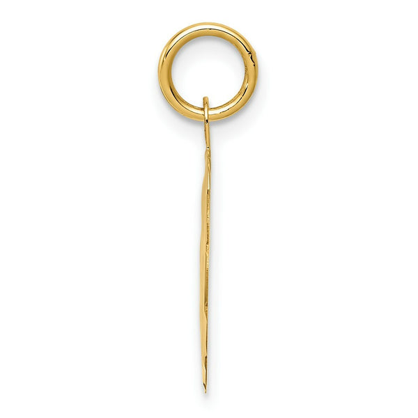 14K Yellow Gold Special Daughter Charm Pendant
